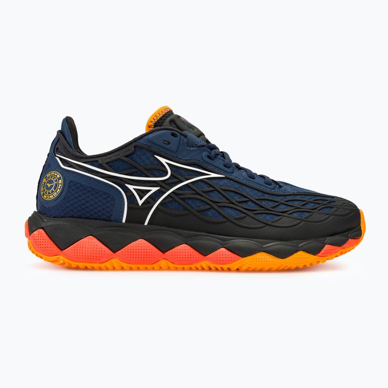 Încălțăminte de tenis pentru bărbați Mizuno Wave Enforce Tour Padel dress blues / white / carrot curl 2