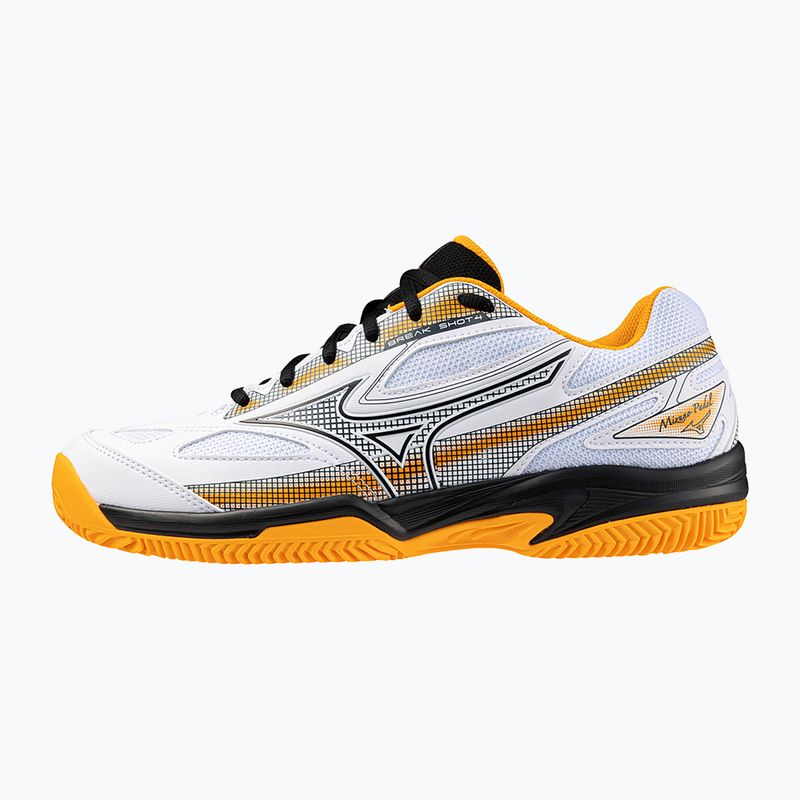 Încălțăminte de tenis pentru bărbați Mizuno Break Shot 4 Padel white / dress blues / carrot curl