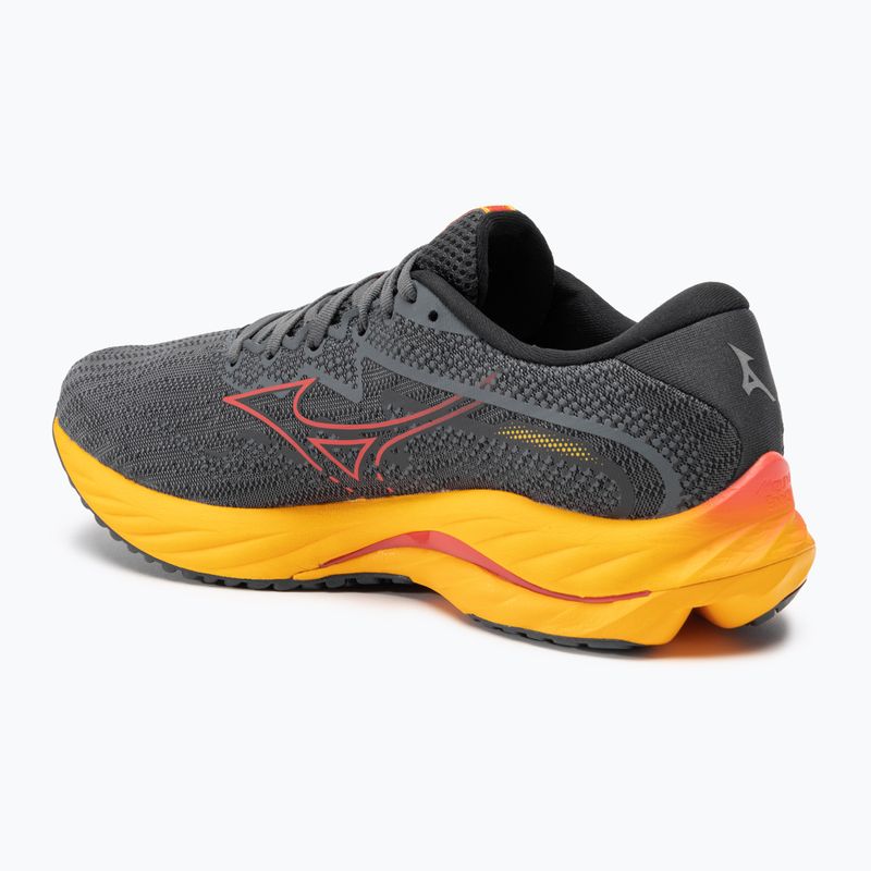 Încălțăminte de alergat pentru bărbați Mizuno Wave Rider 27 turbulence/cayenne/citrus 3