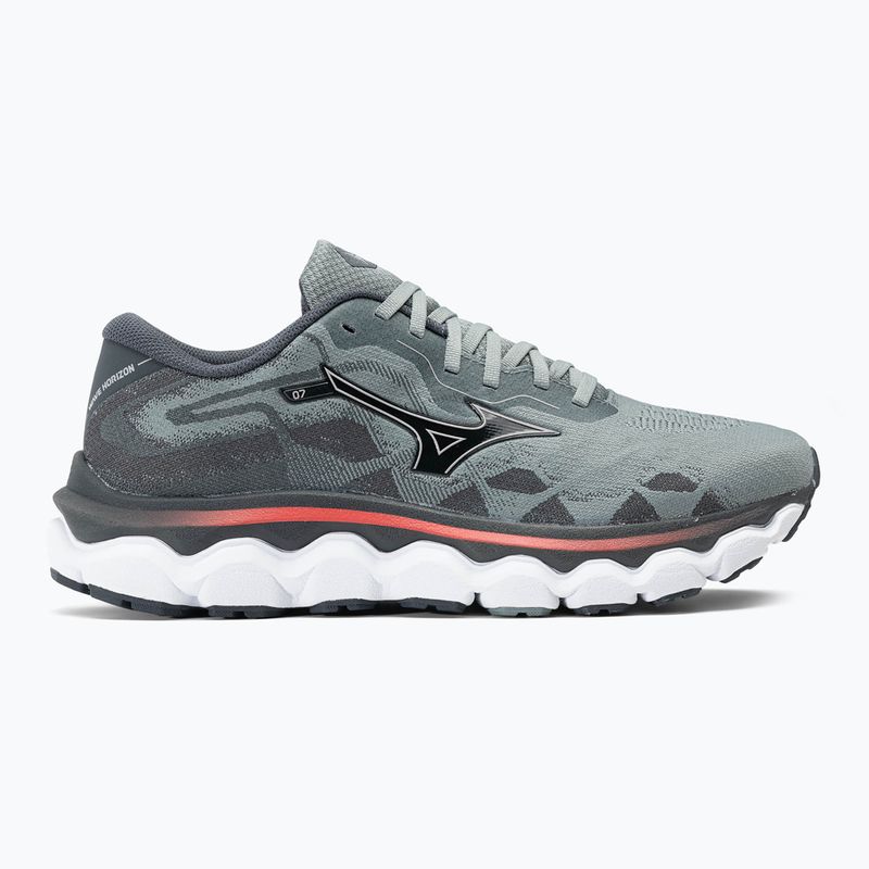 Încălțăminte de alergat pentru bărbați Mizuno Wave Horizon 7 lead/nickel/cayenne 2