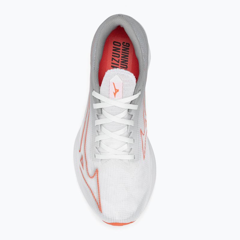 Încălțăminte de alergat pentru bărbați Mizuno Wave Rebellion Sonic 2 white/hot coral/harbor mist 5