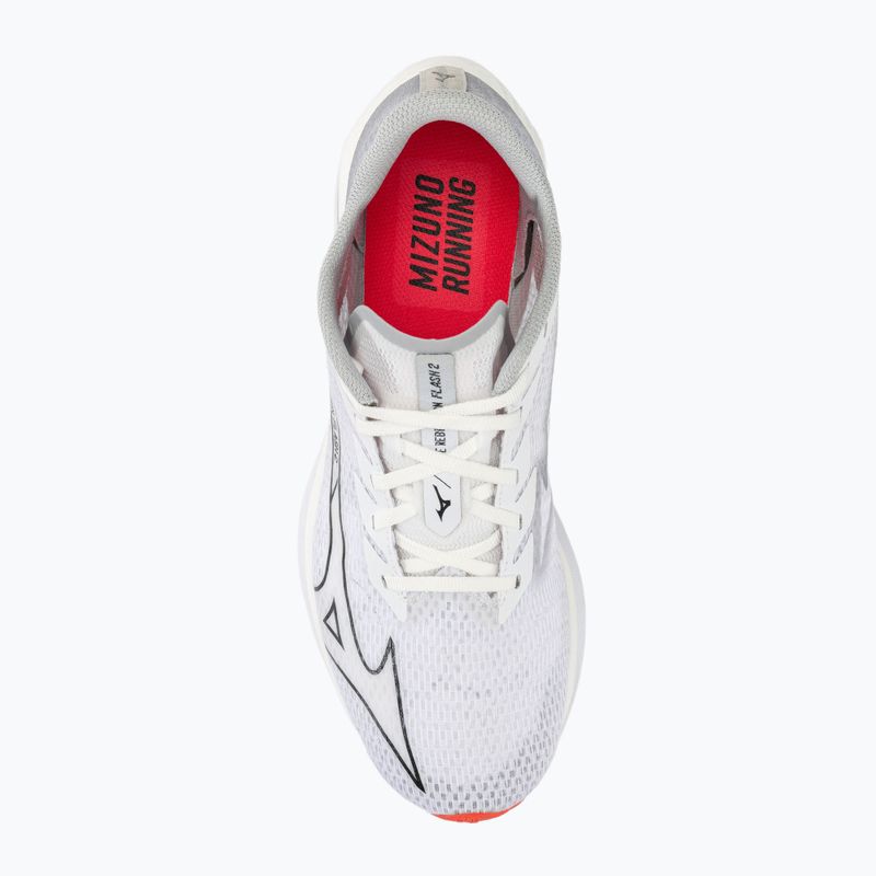 Încălțăminte de alergat pentru bărbați Mizuno Wave Rebellion Flash 2 white/black/harbor mist 5