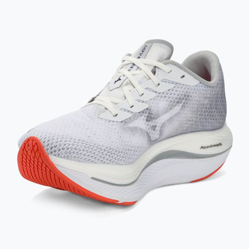 Încălțăminte de alergat pentru bărbați Mizuno Wave Rebellion Flash 2 white/black/harbor mist 7