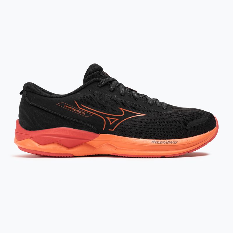 Încălțăminte de alergat pentru bărbați Mizuno Wave Revolt 3 black/nasturtium/cayenne 2
