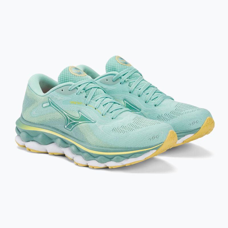 Încălțăminte de alergat pentru femei Mizuno Wave Sky 7 eggshell blue/white/sunshine 5