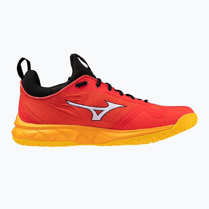 Încălțăminte de volei pentru bărbați Mizuno Wave Luminous 2 radiant red/white/carrot curl 2