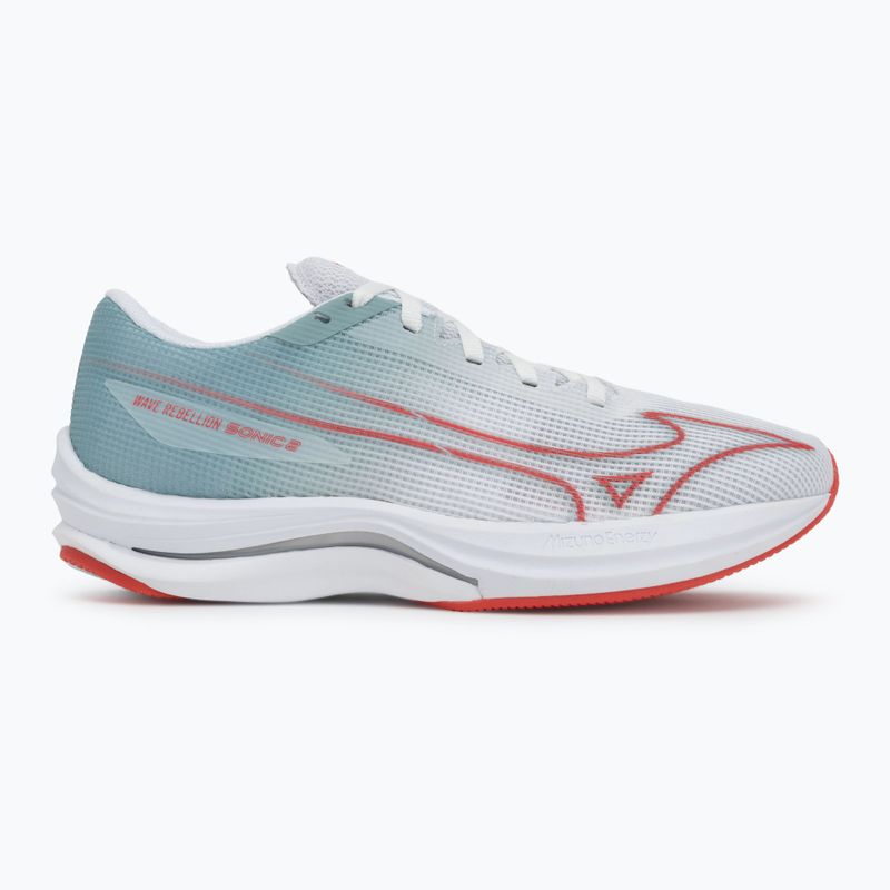 Încălțăminte de alergare pentru femei Mizuno Wave Rebellion Sonic 2 river white/cayenne/gray mist 2