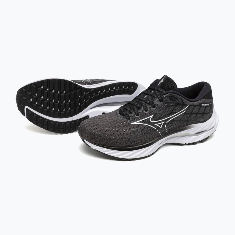 Încălțăminte de alergare pentru femei Mizuno Wave Inspire 20  ebony/ white/ black 9