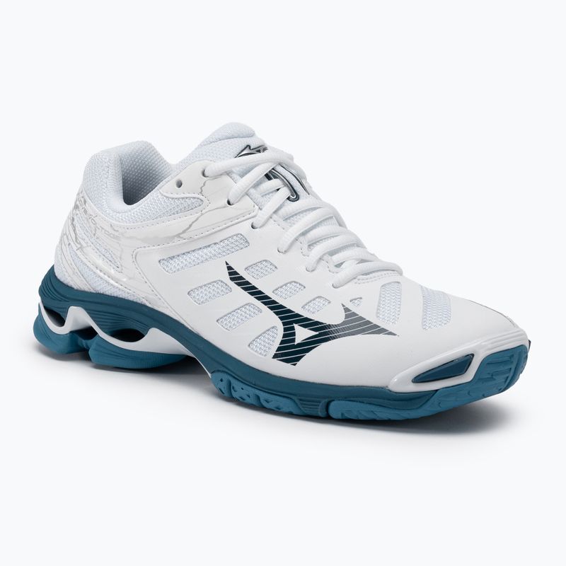 Încălțăminte de volei pentru bărbați Mizuno Wave Voltage white/sailor blue/silver