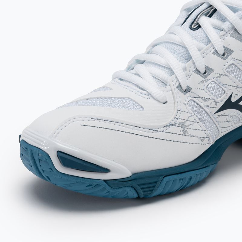 Încălțăminte de volei pentru bărbați Mizuno Wave Voltage white/sailor blue/silver 7