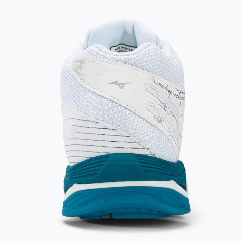 Încălțăminte de volei pentru bărbați Mizuno Wave Mid Voltage white/sailor blue/silver 6