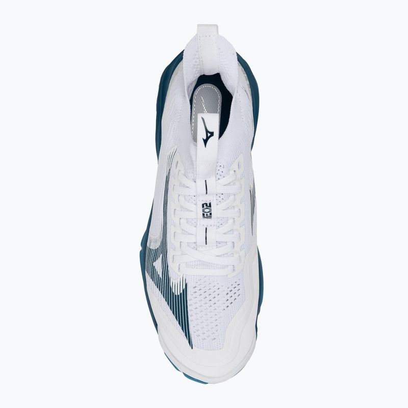 Încălțăminte de volei pentru bărbați Mizuno Wave Lightning Neo2 white/sailor blue/silver 5