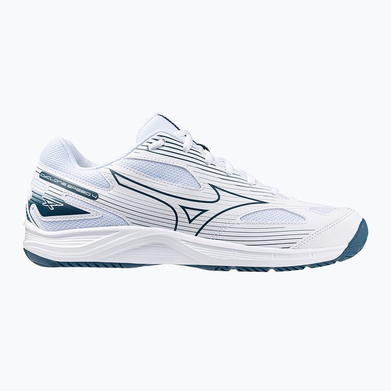 Încălțăminte de volei pentru bărbați Mizuno Cyclone Speed 4 white/sailor blue/silver 8