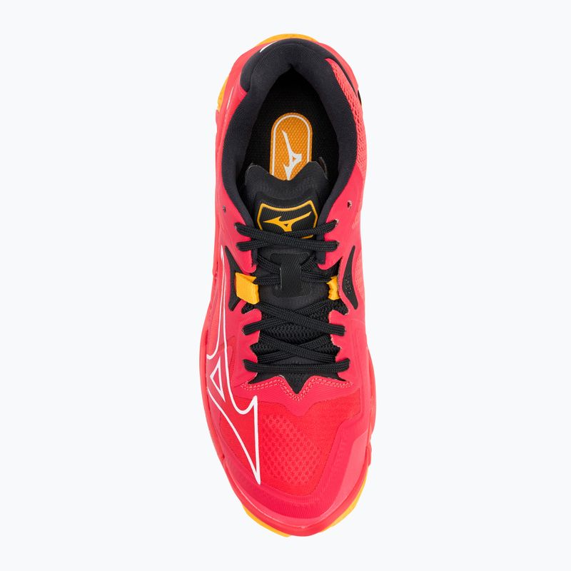 Încălțăminte de volei Mizuno Wave Lightning Z8 radiant red/ white/ carrot curl 5