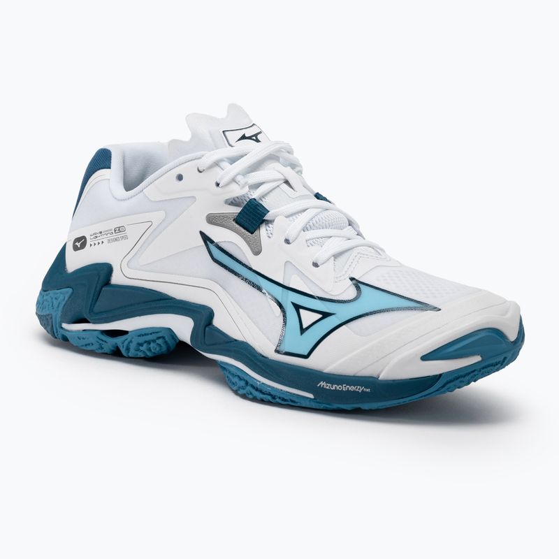 Încălțăminte de volei pentru bărbați Mizuno Wave Lightning Z8 white/sailor blue/silver