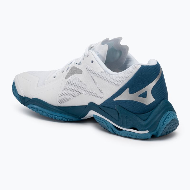 Încălțăminte de volei pentru bărbați Mizuno Wave Lightning Z8 white/sailor blue/silver 3