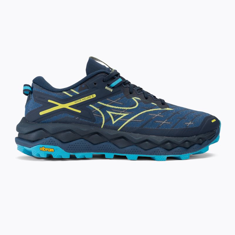 Încălțăminte de alergat pentru bărbați Mizuno Wave Mujin 10 dress blues/sharp green/swim cap 2