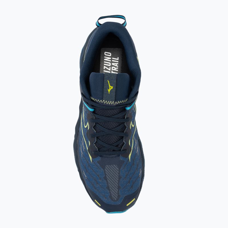 Încălțăminte de alergat pentru bărbați Mizuno Wave Mujin 10 dress blues/sharp green/swim cap 5