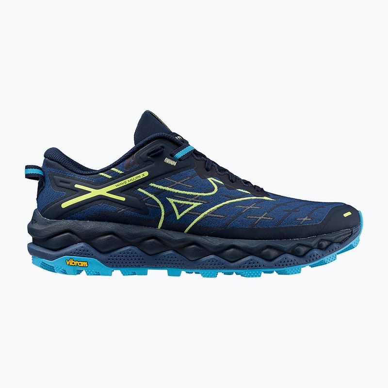 Încălțăminte de alergat pentru bărbați Mizuno Wave Mujin 10 dress blues/sharp green/swim cap 8