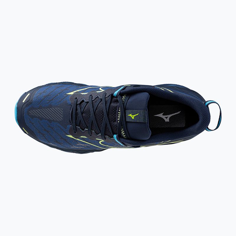 Încălțăminte de alergat pentru bărbați Mizuno Wave Mujin 10 dress blues/sharp green/swim cap 11