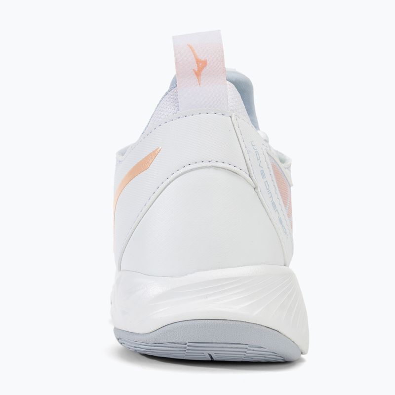 Încălțăminte de volei pentru femei  Mizuno Wave Dimension white/peach parfait/halogen blue 6