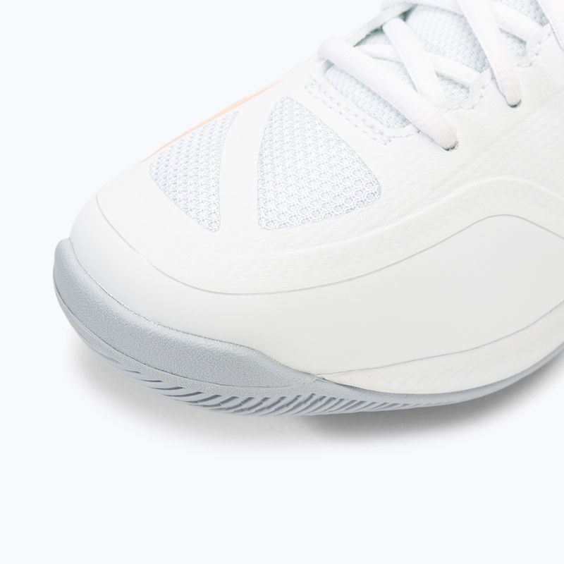 Încălțăminte de volei pentru femei  Mizuno Wave Dimension white/peach parfait/halogen blue 7