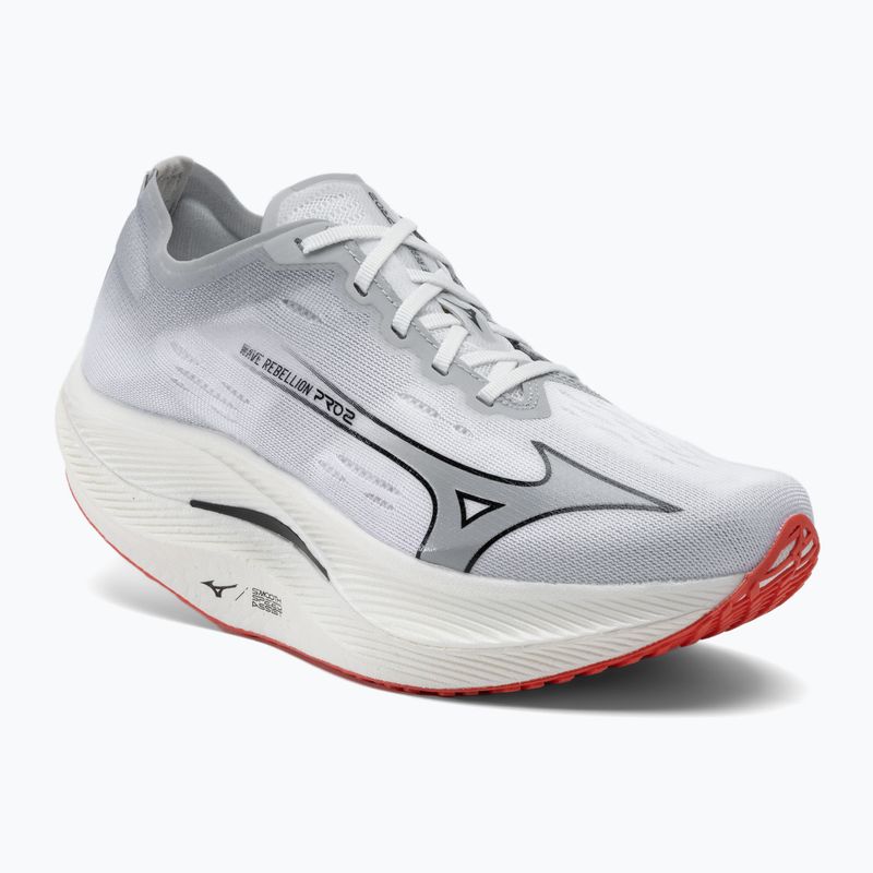 Încălțăminte de alergat pentru bărbați Mizuno Wave Rebellion Pro 2 white/harbor mist/cayenne