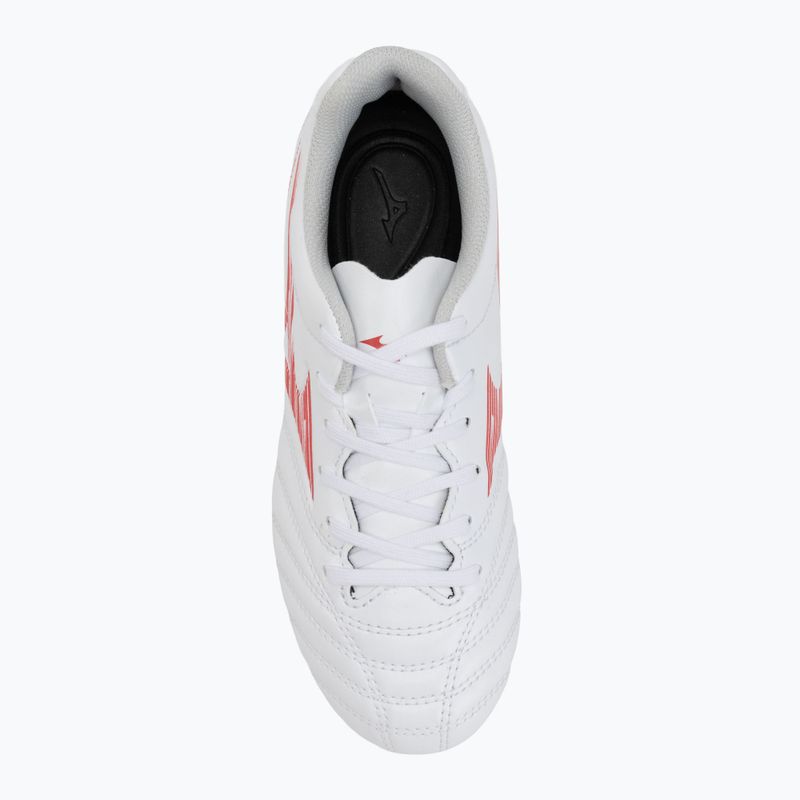 Încălțăminte de fotbal pentru copii Mizuno Monarcida Neo III Select Jr MD white/radiant red 5