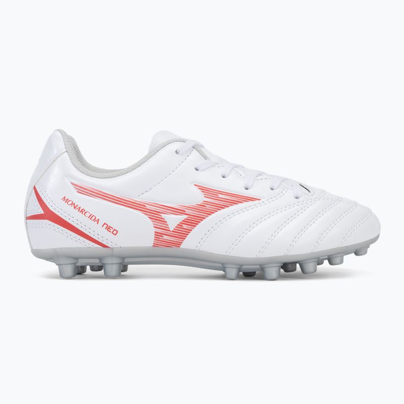 Încălțăminte de fotbal pentru copii Mizuno Monarcida Neo III Select AG white/radiant red 2