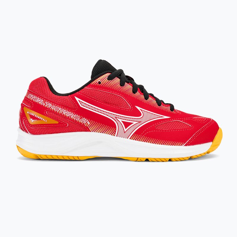 Încălțăminte de handbal pentru copii Mizuno Stealth Star 2 Jr radiant red/white/carrot curl 2