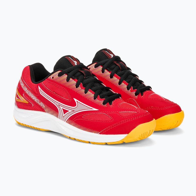 Încălțăminte de handbal pentru copii Mizuno Stealth Star 2 Jr radiant red/white/carrot curl 4