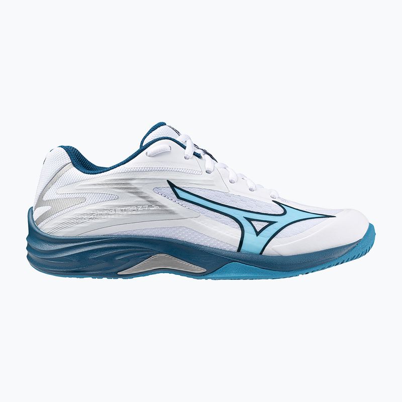 Încălțăminte de volei pentru copii Mizuno Lightning Star Z7 white/sailor blue/silver 8