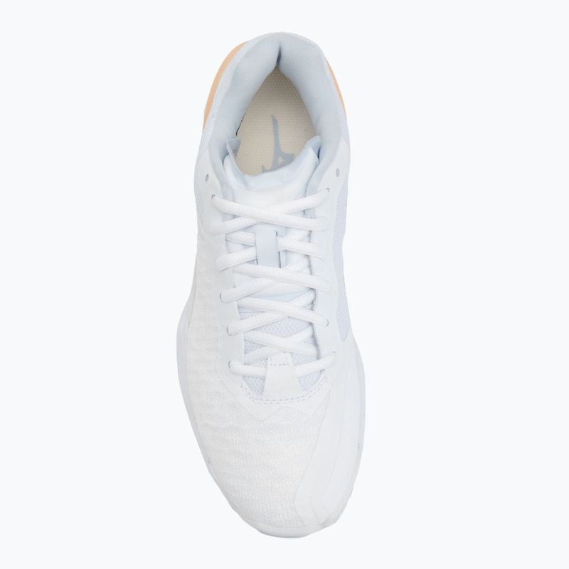 Încălțăminte de handbal pentru femei  Mizuno Wave Stealth Neo white/navy peony/peach parfait 5