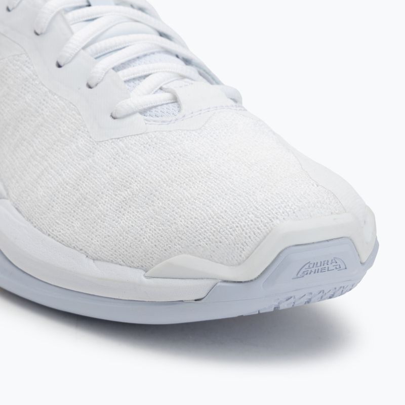 Încălțăminte de handbal pentru femei  Mizuno Wave Stealth Neo white/navy peony/peach parfait 7