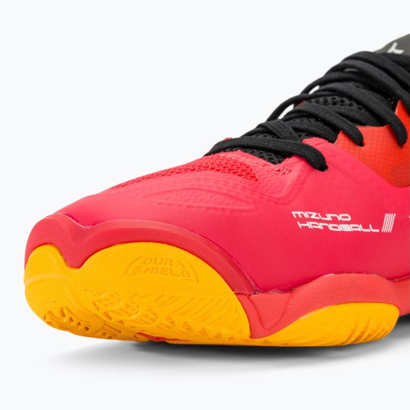 Încălțăminte de handbal pentru bărbați Mizuno Wave Mirage 5 radiant red/white/carrot curl 8