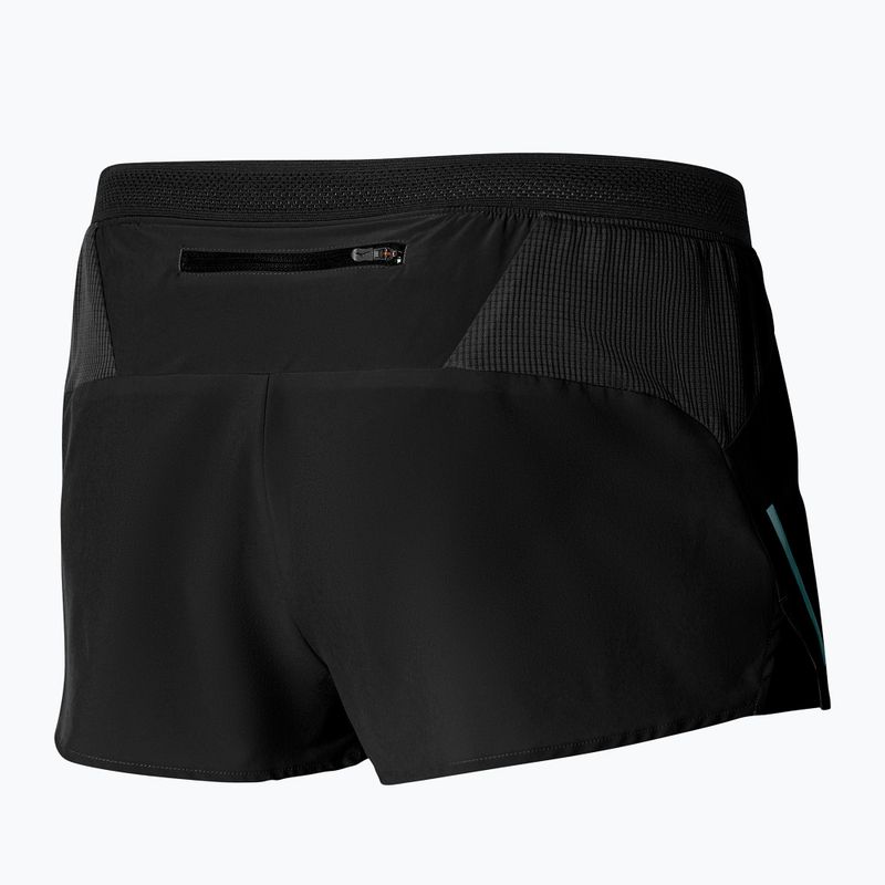 Pantaloni scurți de alergare pentru bărbați Mizuno Aero Split 1.5 black 2