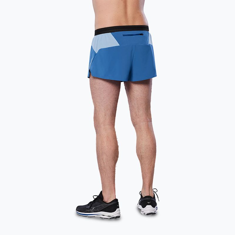 Pantaloni scurți de alergare pentru bărbați Mizuno Aero Split 1.5 federal blue 2