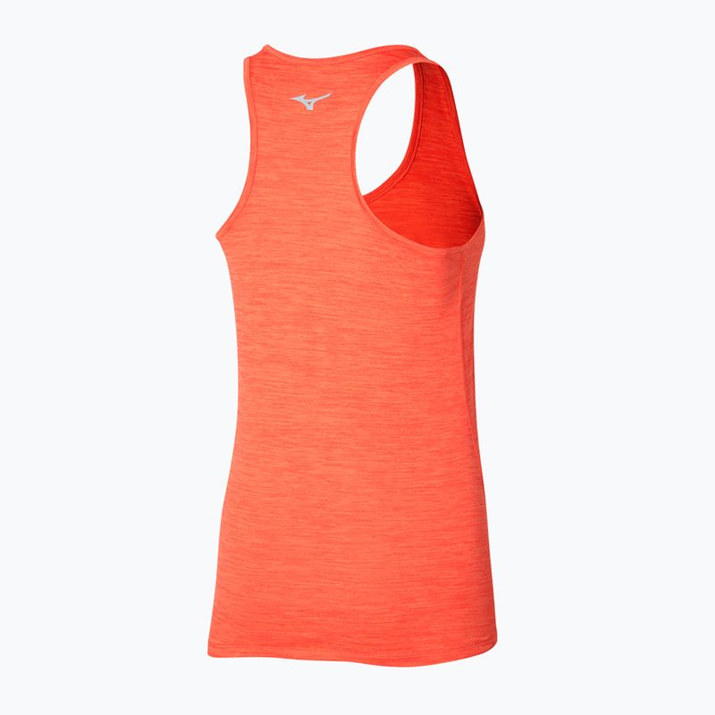 Tank top de alergare pentru femei Mizuno Impulse Core Tank nasturtium 2