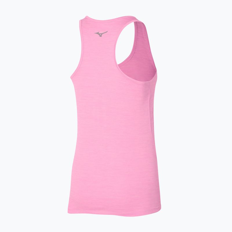 Tank top de alergare pentru femei Mizuno Impulse Core Tank lilac chiffon 2