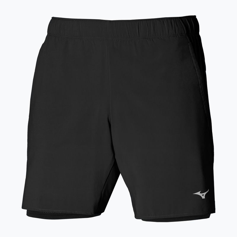 Pantaloni scurți de alergare pentru bărbați Mizuno Core 7.5 2in1 black 3