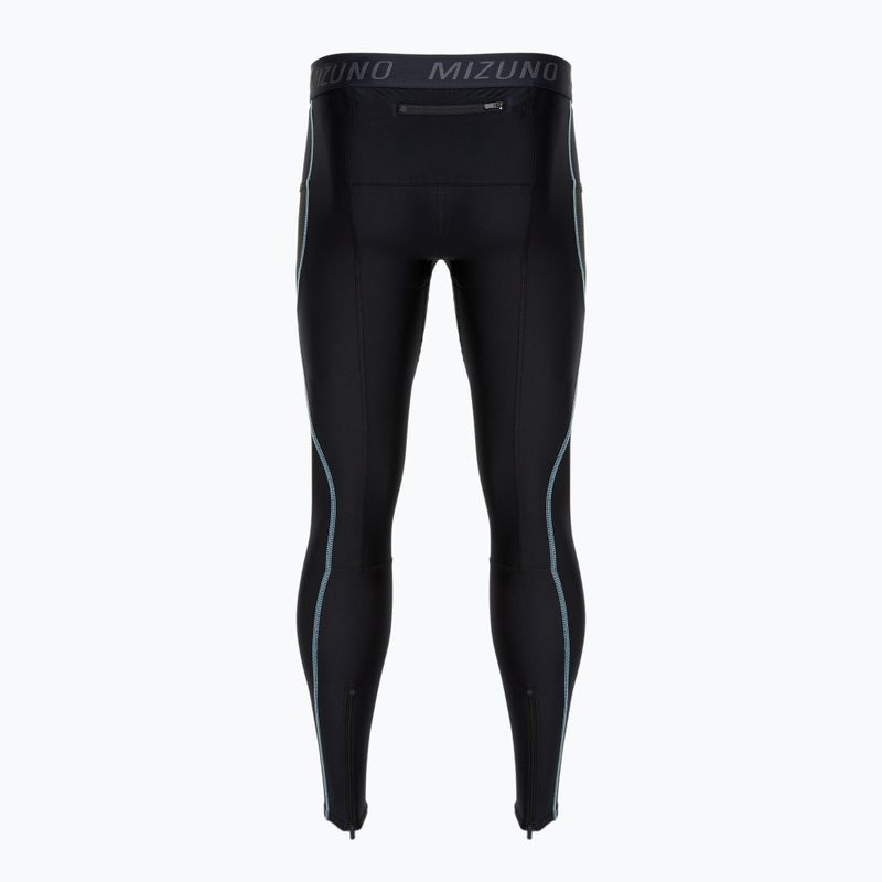 Colanți de alergare pentru bărbați Mizuno BG3000 Long black/ aquifer 2