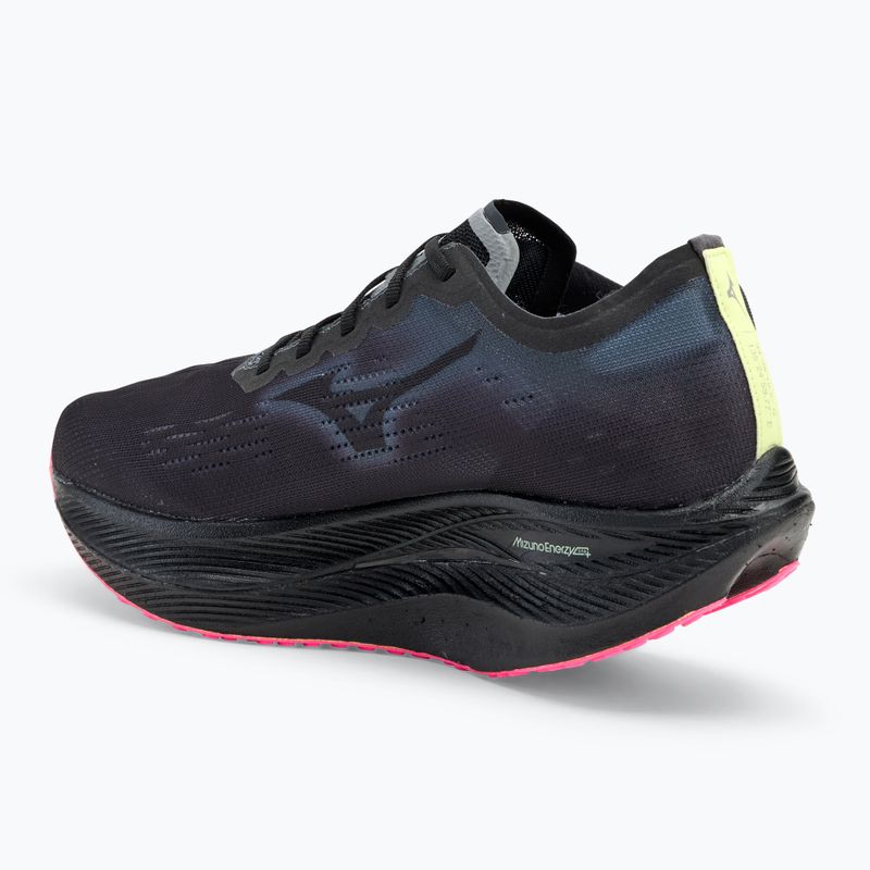 Încălțăminte de alergare pentru bărbați Mizuno Wave Rebellion Pro 2 black/silver/pink tetra 3