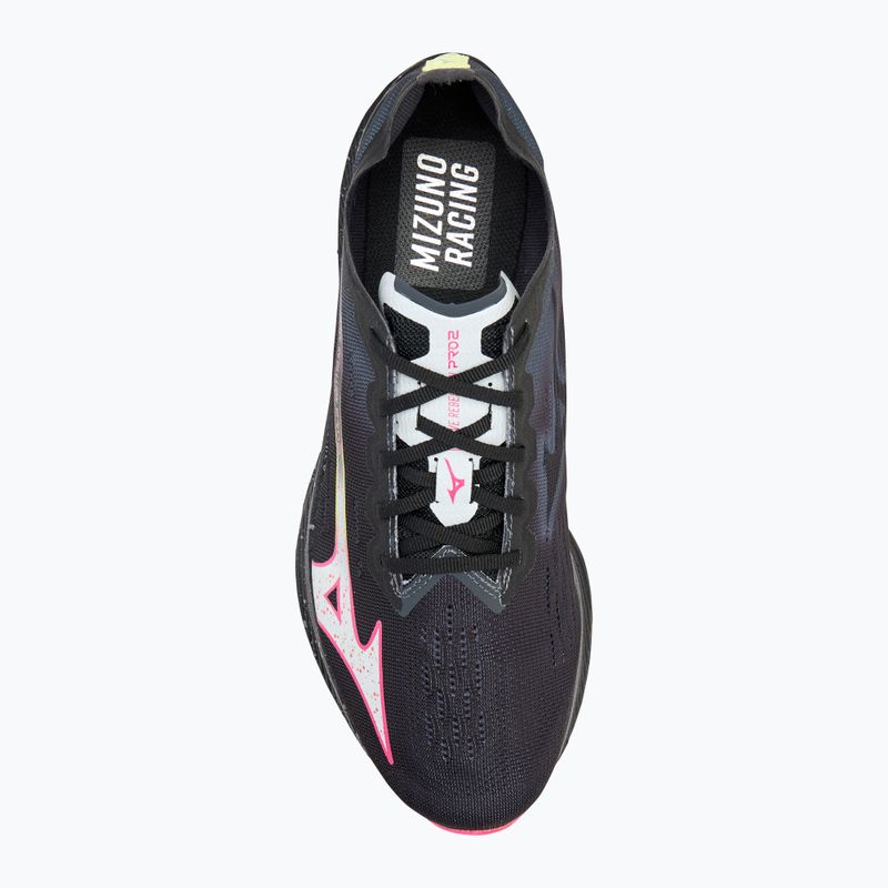 Încălțăminte de alergare pentru bărbați Mizuno Wave Rebellion Pro 2 black/silver/pink tetra 5