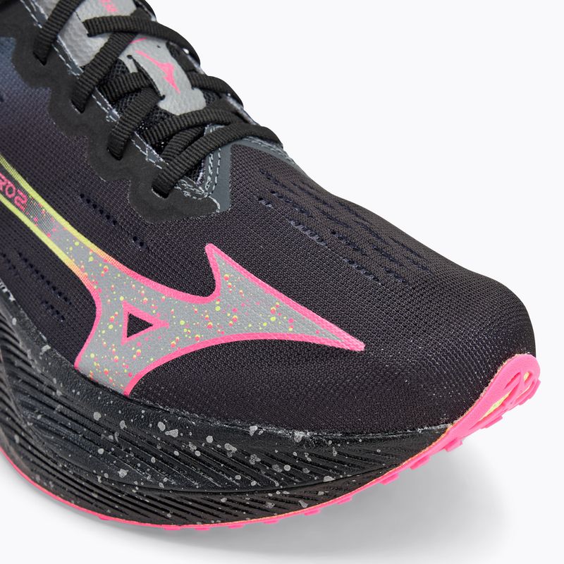 Încălțăminte de alergare pentru bărbați Mizuno Wave Rebellion Pro 2 black/silver/pink tetra 7