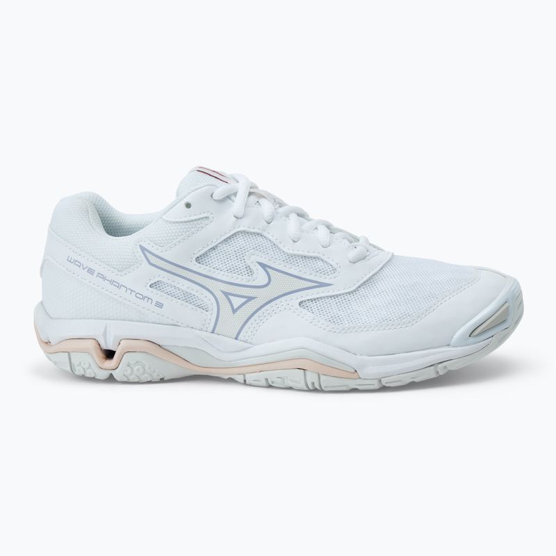 Încălțăminte de handbal pentru femei Mizuno Wave Phantom 3 white/aleutian/cloud pink 2