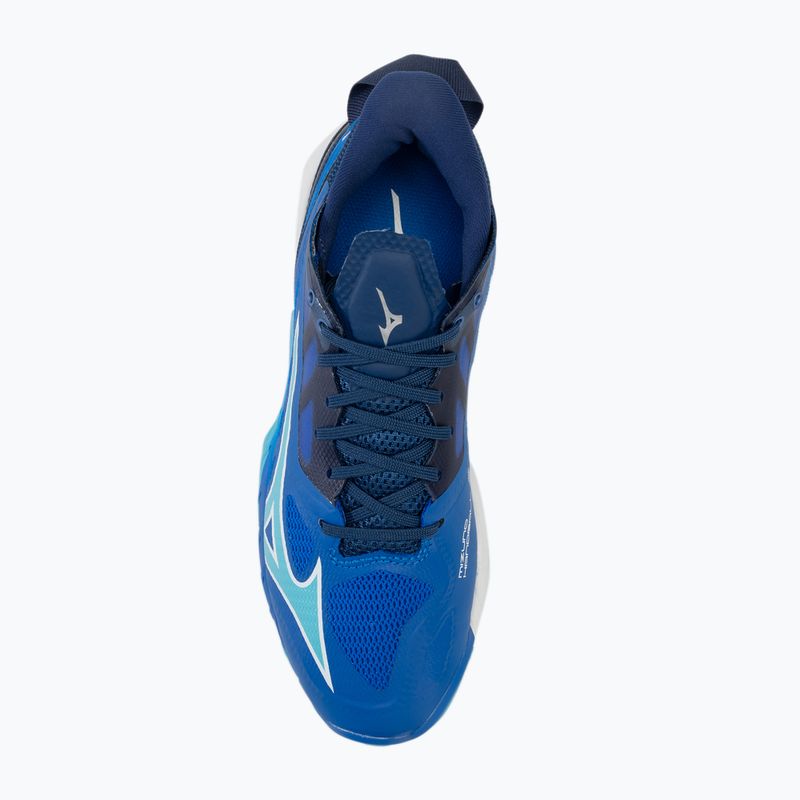 Încălțăminte de handbal pentru bărbați Mizuno Wave Mirage 5 mugen blue/white/estate blue 5