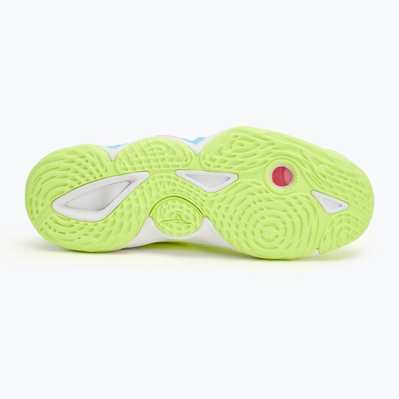 Încălțăminte de volei Mizuno Wave Momentum 3 neo lime/black/splish splash 4