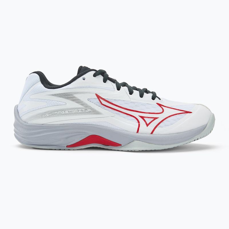 Încălțăminte de volei pentru copii Mizuno Lightning Star Z7 white/salsa/black 2