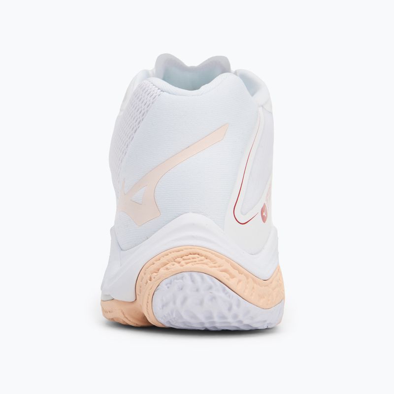Încălțăminte de volei pentru femei Mizuno Wave Lightning Z8 Mid white/aleutian/cloud pink 6