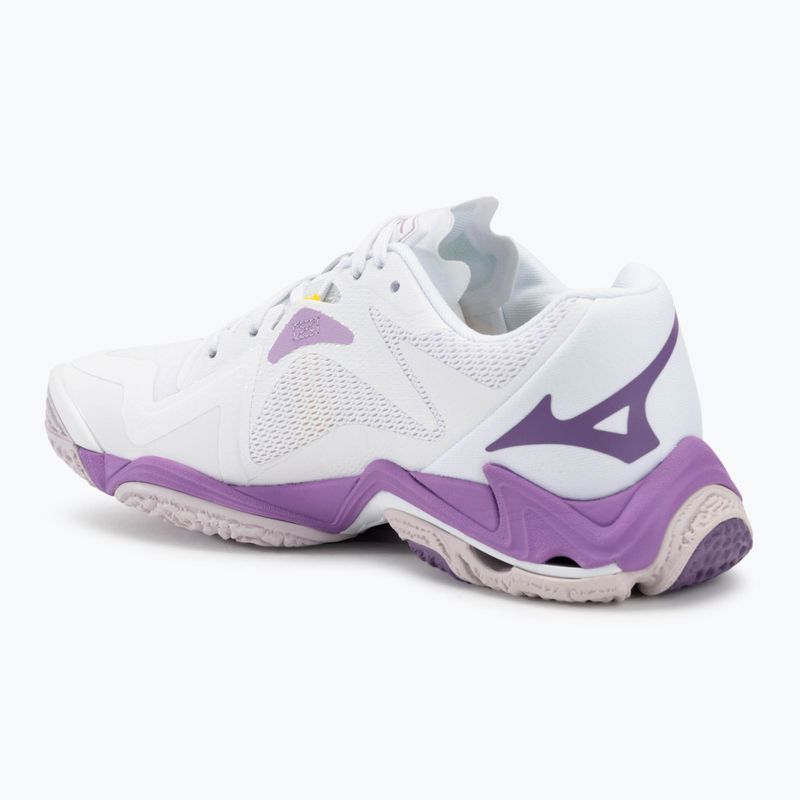 Încălțăminte de volei pentru femei Mizuno Wave Lightning Z8 white/patrician purple/quince 3